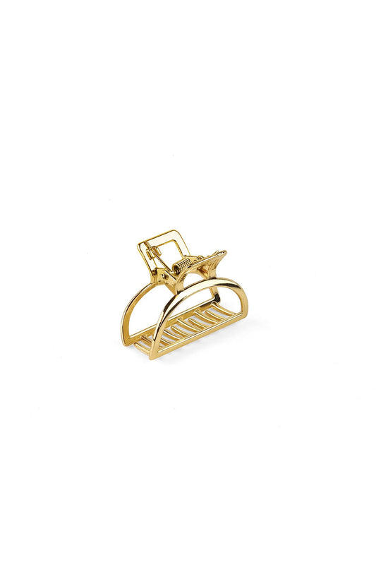 Small Metal Hair Claw Clip Gold
